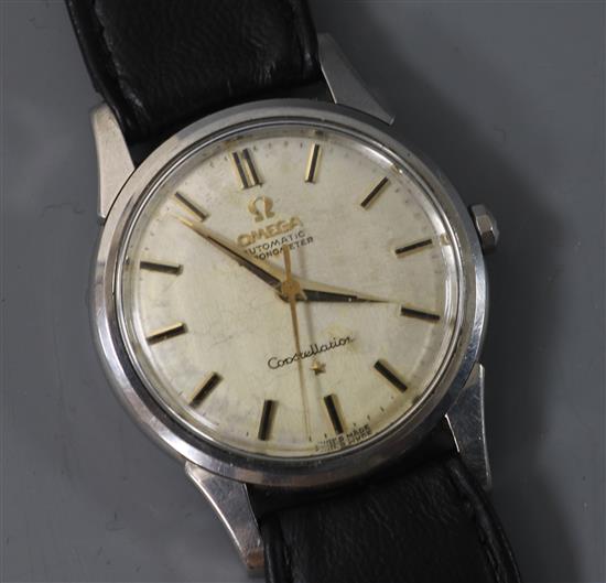 An Omega Constellation stainless steel Automatic Chronometer gentlemans wristwatch